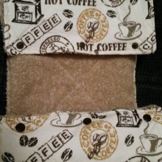 Coffee Time-Reusable Eco friendly Unpaper Towels